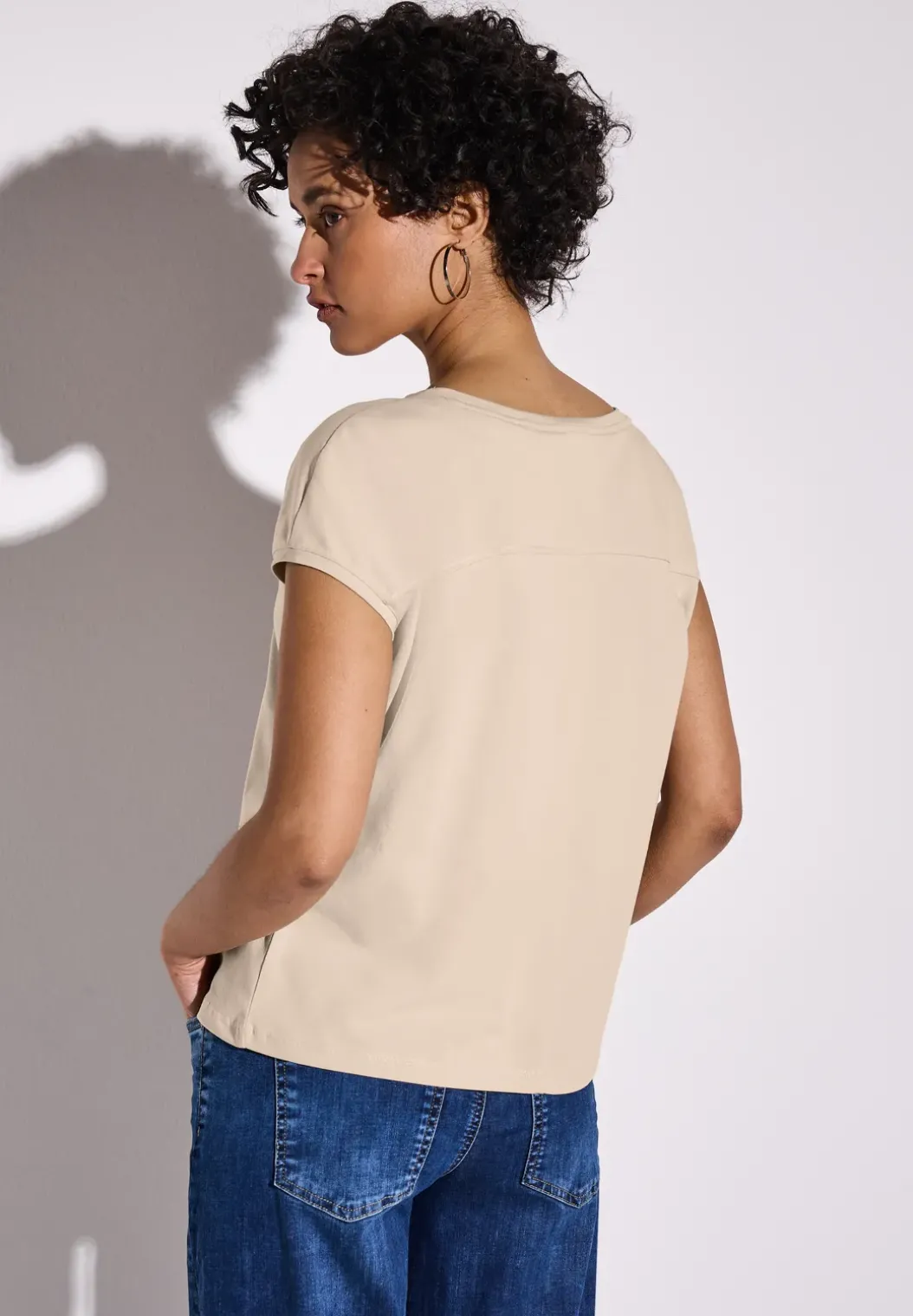 Shirt met satijnen patch