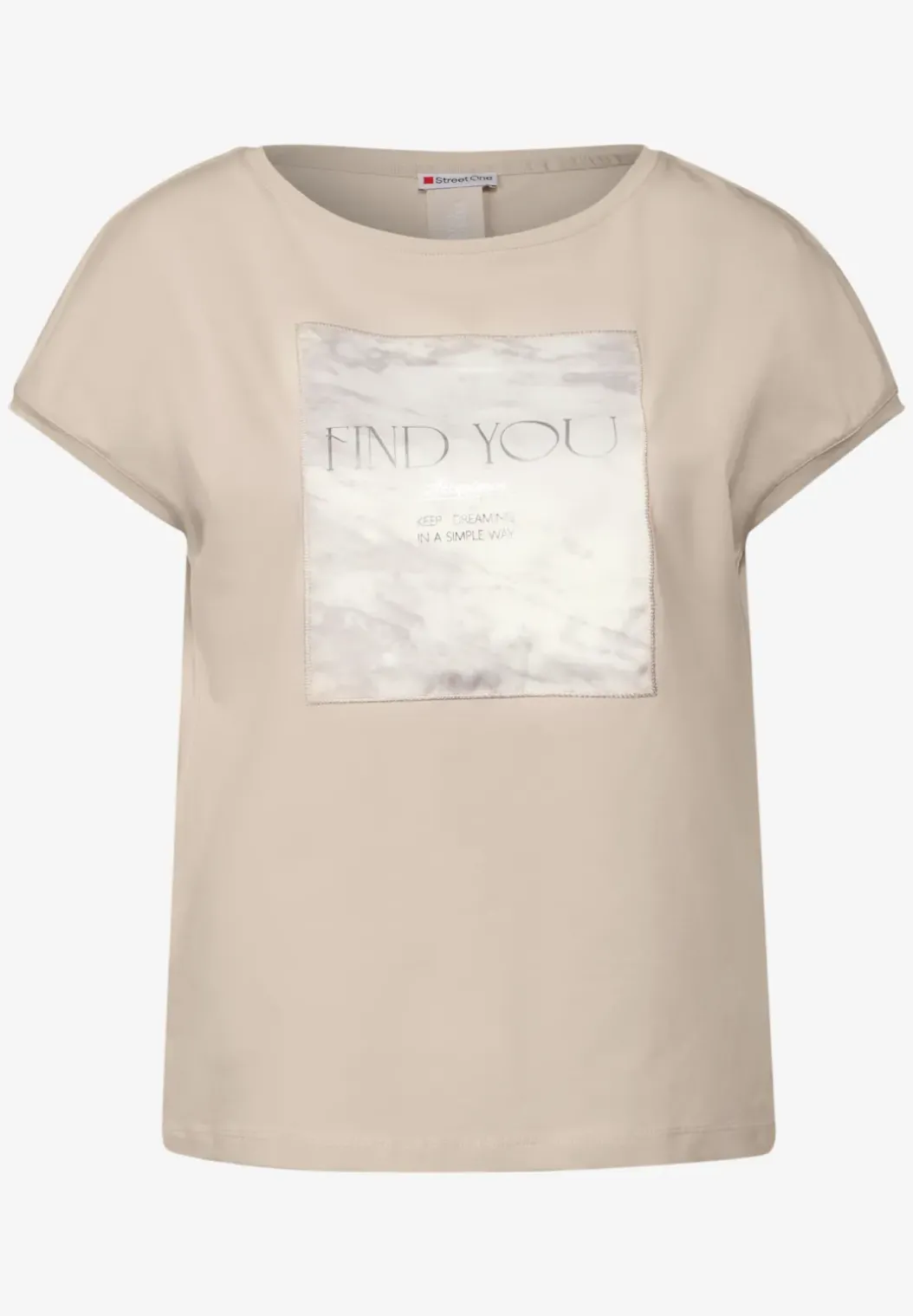 Shirt met satijnen patch