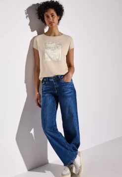 Shirt met satijnen patch