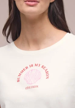 Shirt met schelpenprint