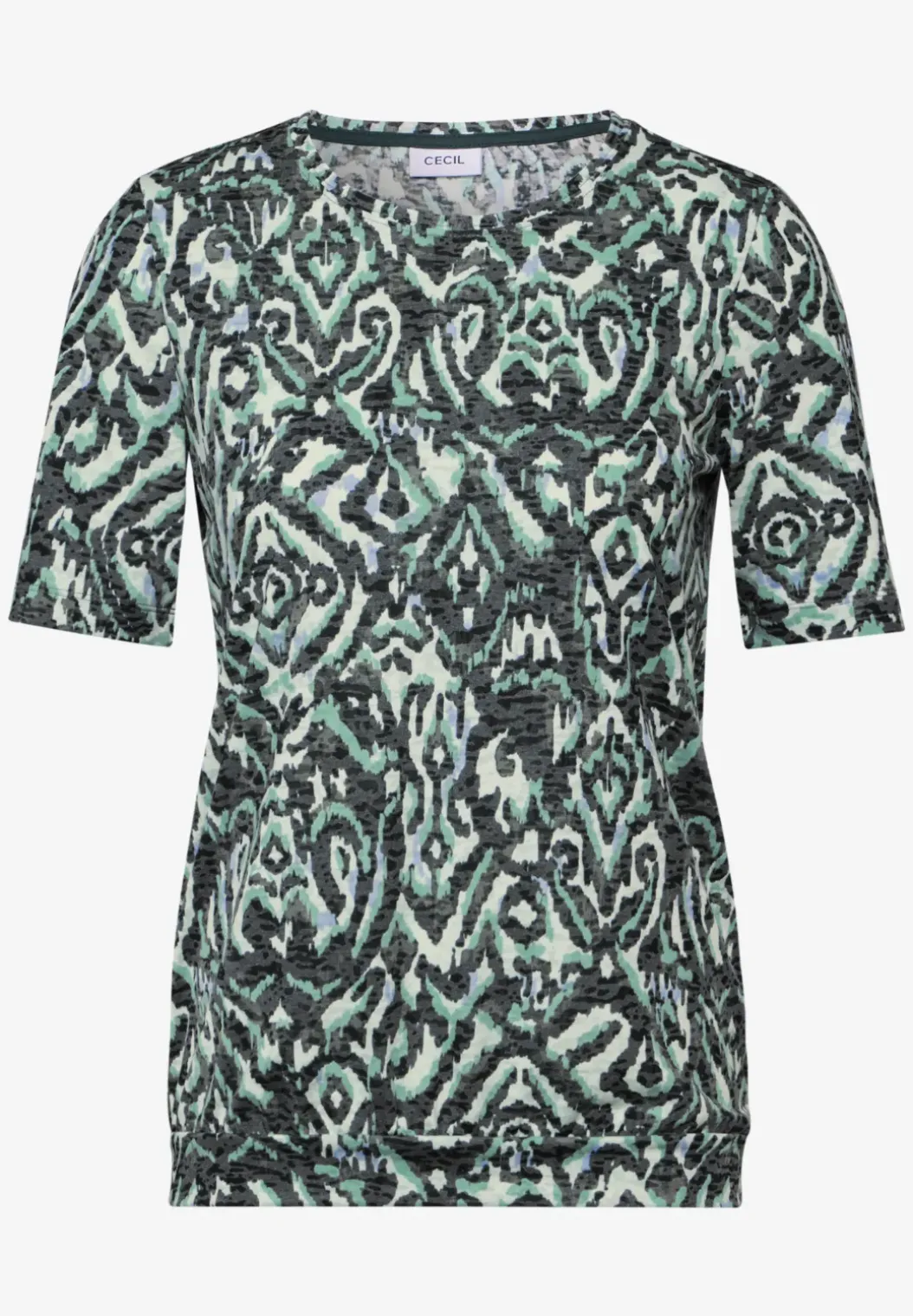 Shirt met sierpatroon