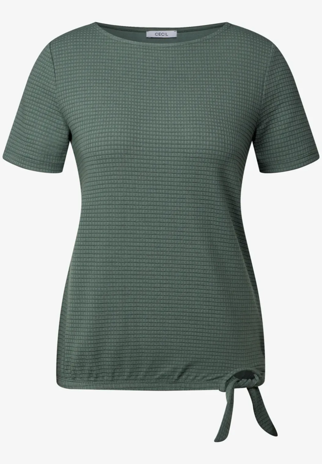 Shirt met structuur en knopen