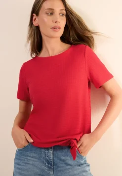 Shirt met structuur en knopen
