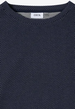 Shirt met structuur in twee kleuren