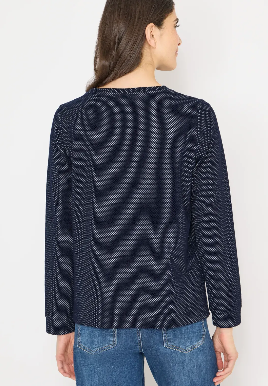Shirt met structuur in twee kleuren