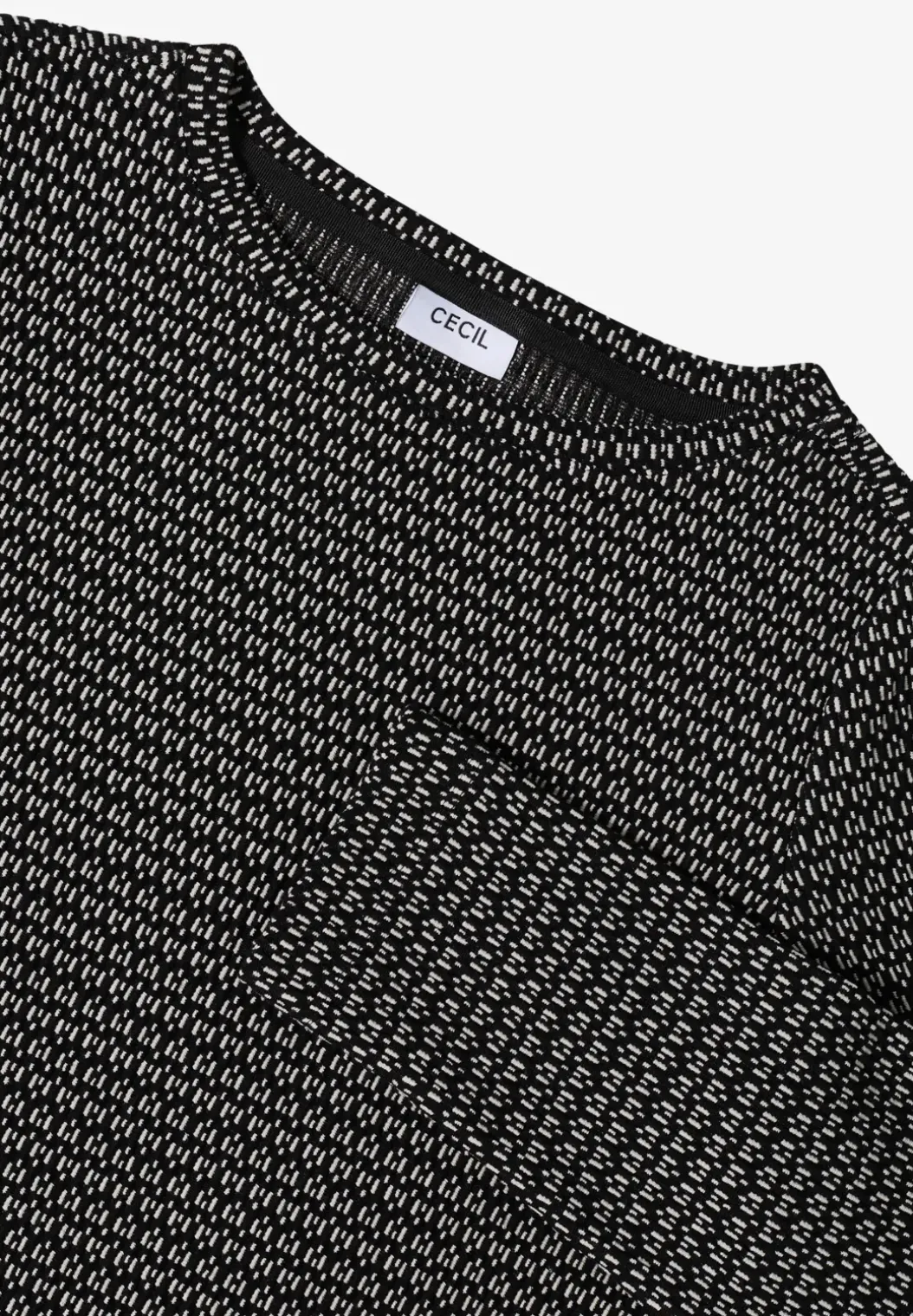 Shirt met structuur, tweekleurig