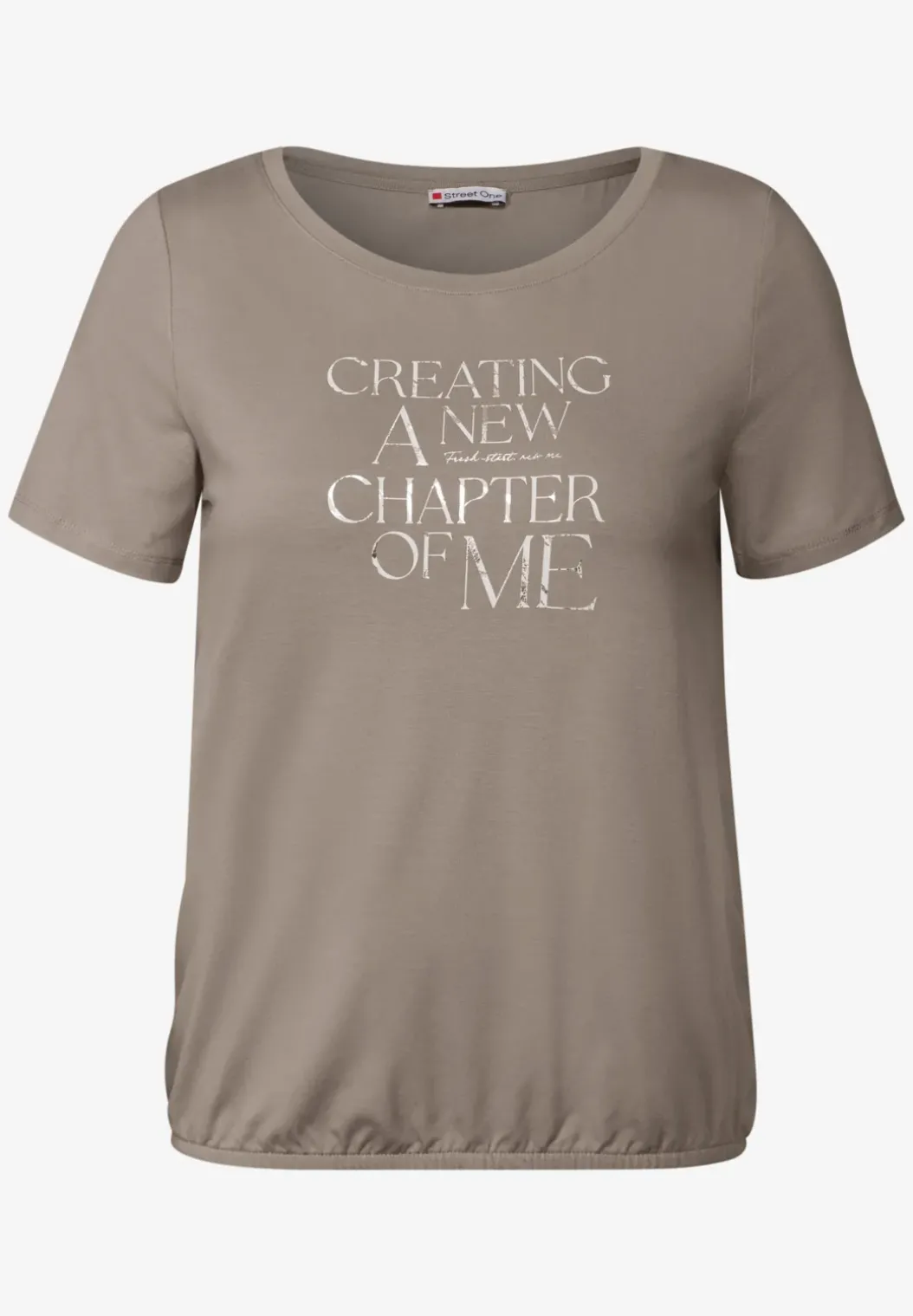 Shirt met tekstopdruk