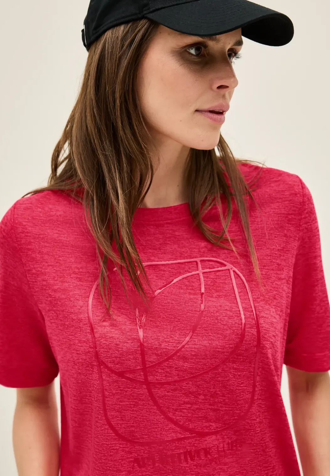 Shirt met ton-sur-ton print