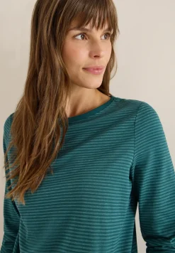 Shirt met ton-sur-ton strepen