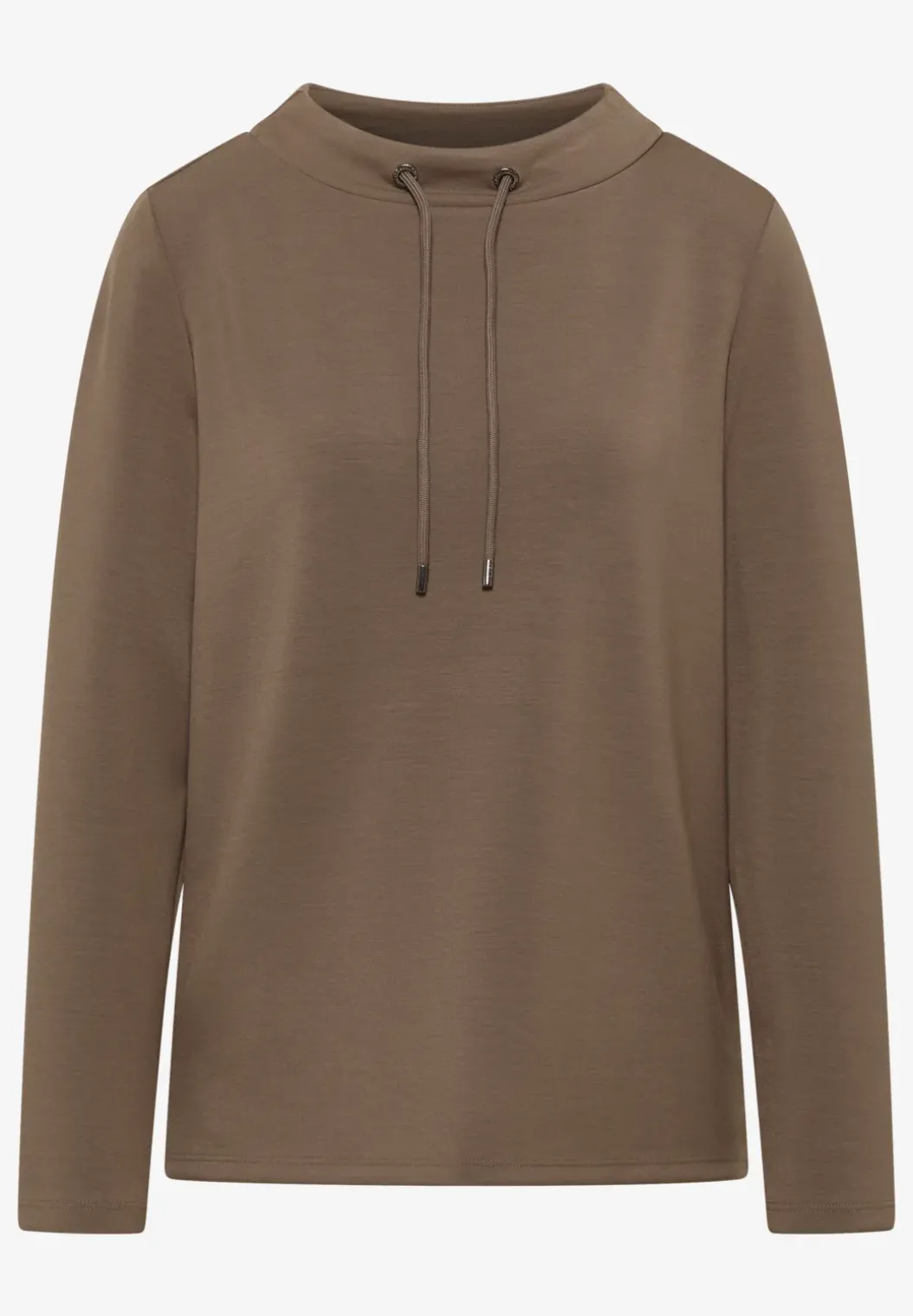 Shirt met trechtervormige hals