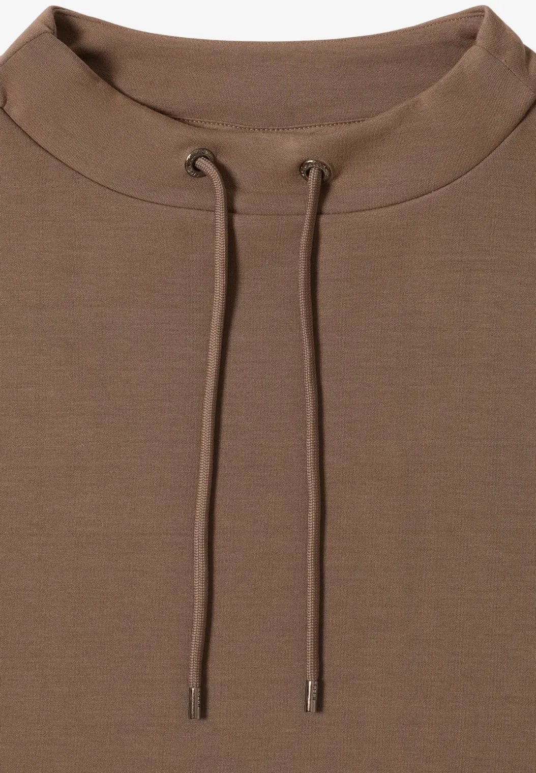 Shirt met trechtervormige hals