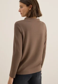 Shirt met trechtervormige hals