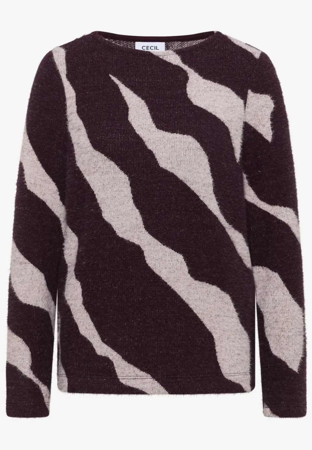 Shirt met verengaren patroon