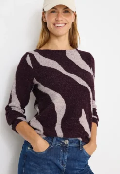Shirt met verengaren patroon