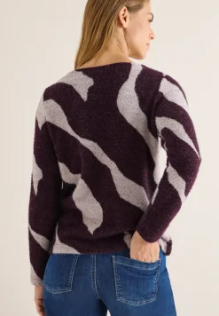 Shirt met verengaren patroon