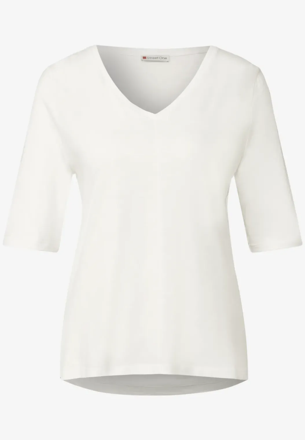 Shirt met V-hals