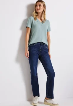 Shirt met V-hals