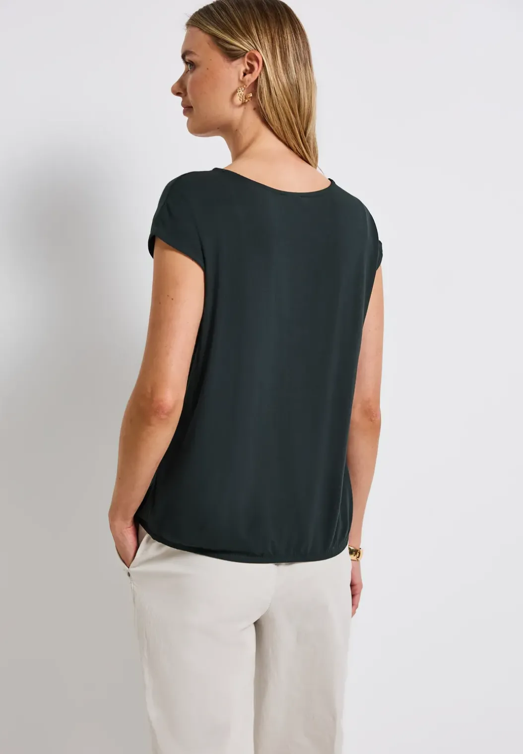 Shirt met V-hals
