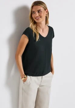 Shirt met V-hals