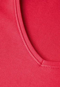 Shirt met V-hals