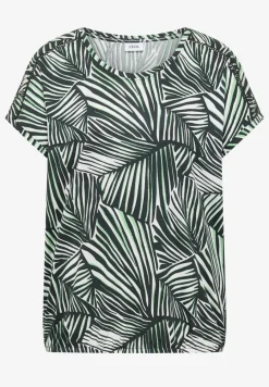 Shirt met V-hals en kanten detail