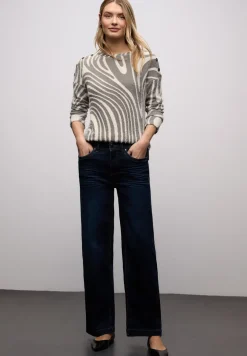 Shirt met zachte gebreide look