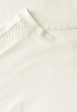 Shirt van jersey met gaasdetail