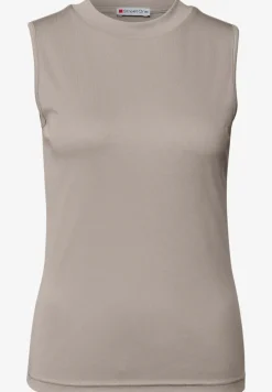 Silk-Look geribbelde top