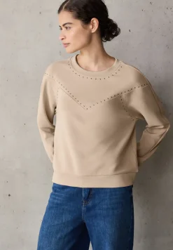 Silk-Look Shirt met studs