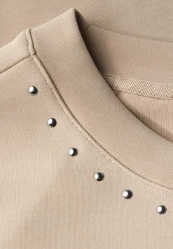 Silk-Look Shirt met studs