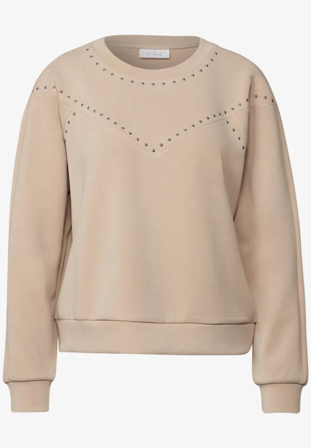 Silk-Look Shirt met studs
