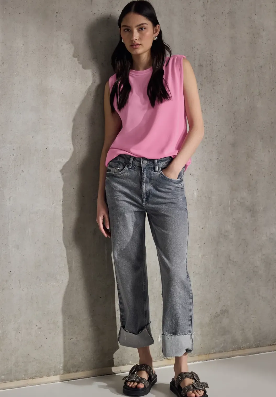 Silk-Look top