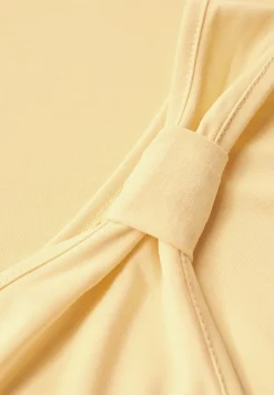 Silk-Look top met knoop