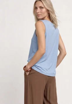 Silk-Look top met watervalhalslijn