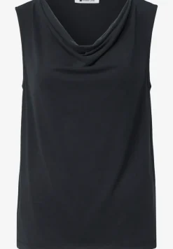 Silk-Look top met watervalhalslijn