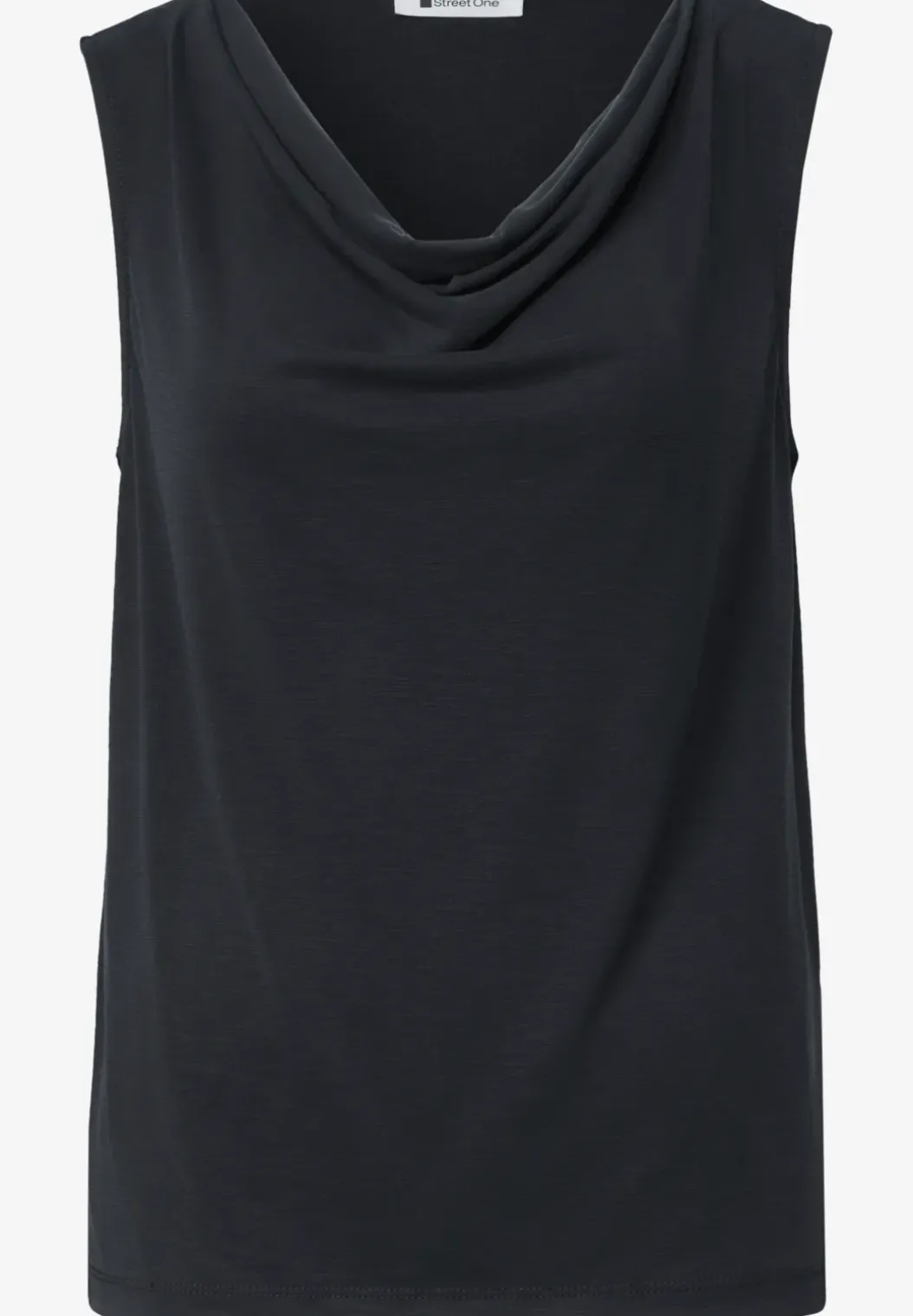 Silk-Look top met watervalhalslijn