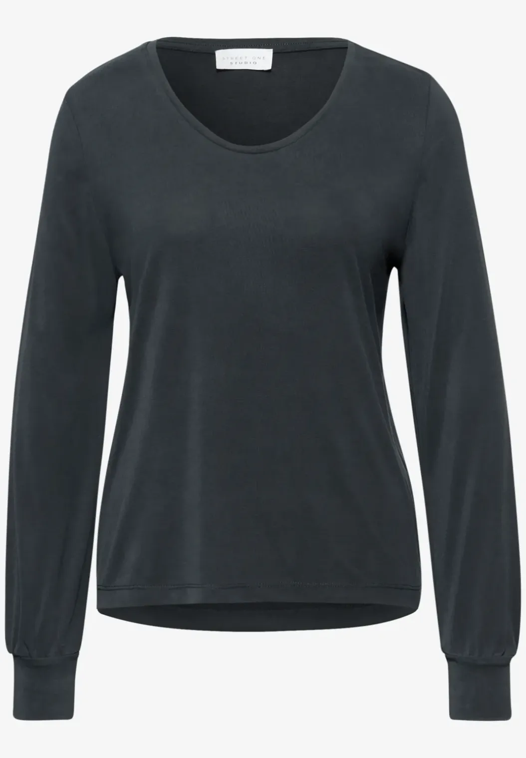 Silk-Look V-hals Shirt