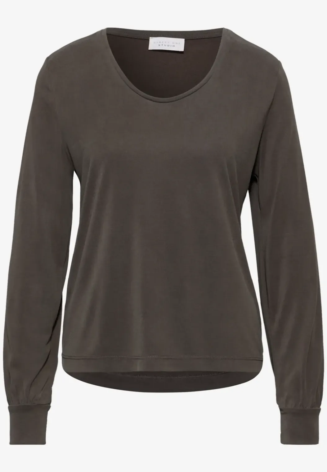Silk-Look V-hals Shirt