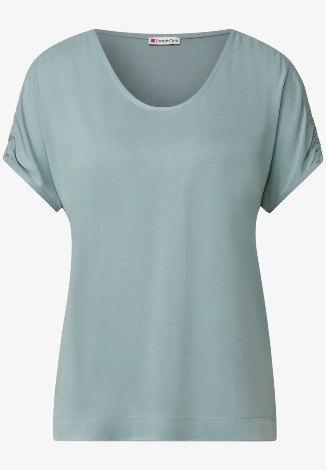Silk-Look Shirt met rimpels