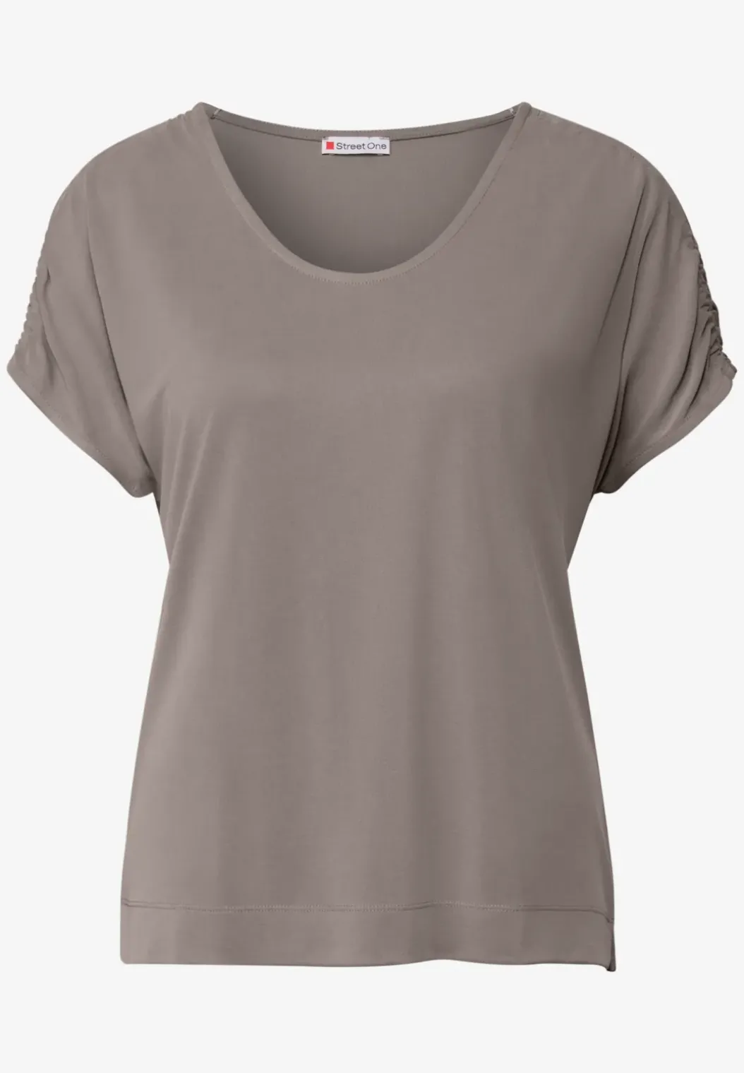 Silk-Look Shirt met rimpels