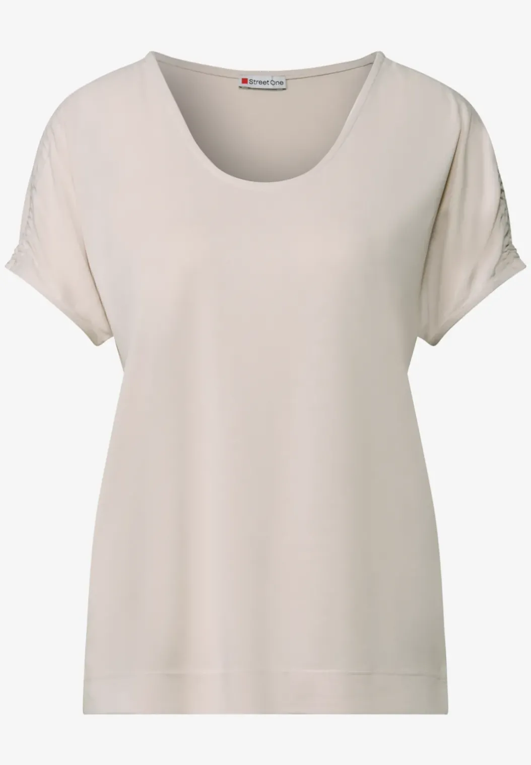 Silk-Look Shirt met rimpels