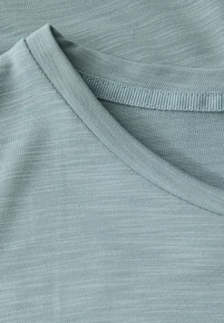 Silk-Look Shirt met tekst