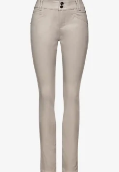 Slim Fit gecoate broek