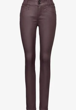 Slim Fit gecoate broek