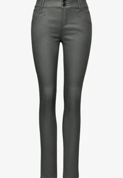 Slim Fit gecoate broek