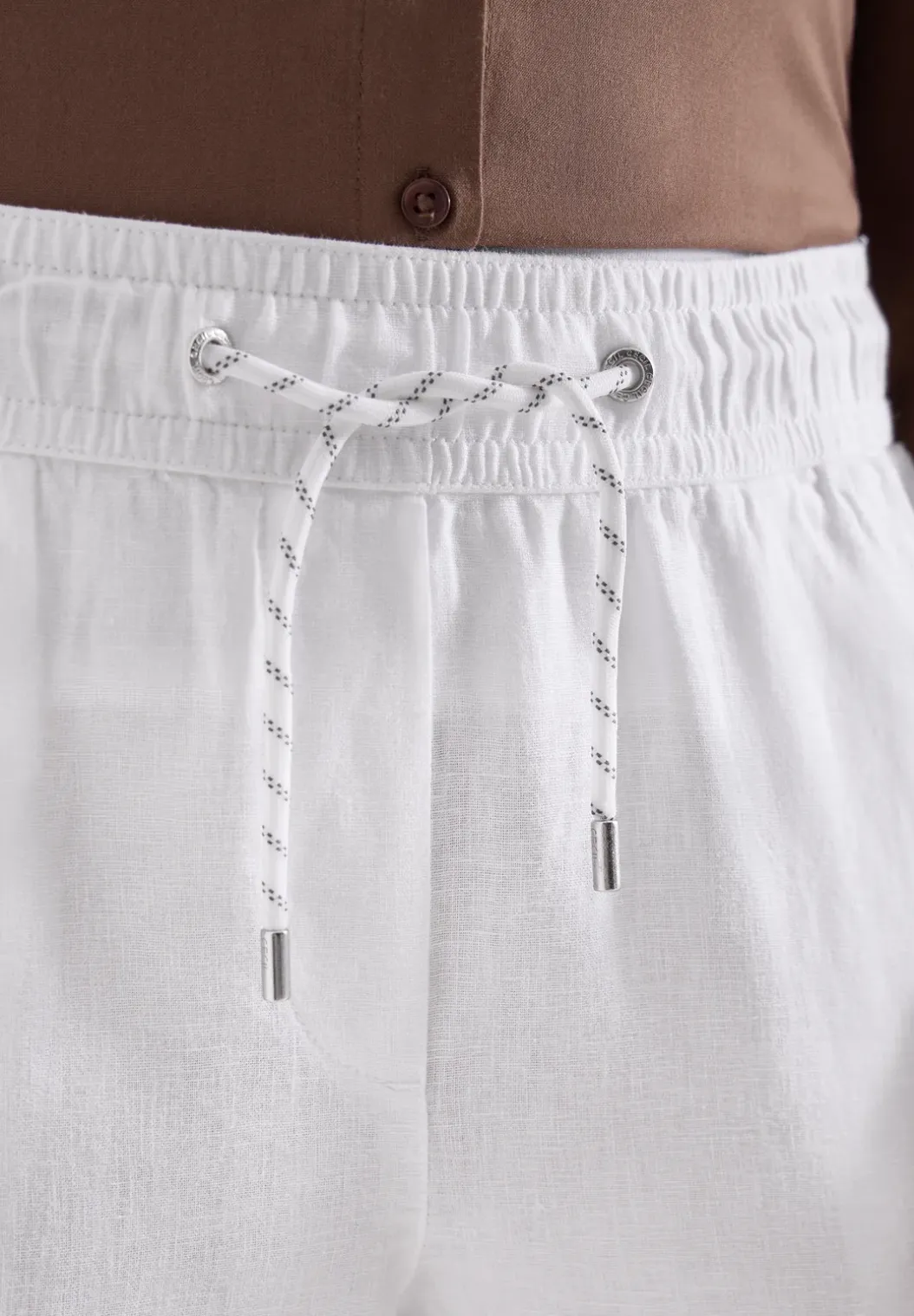 Slim Legs broek in causale pasvorm van linnen
