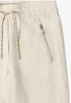 Slim Legs broek van linnenmix
