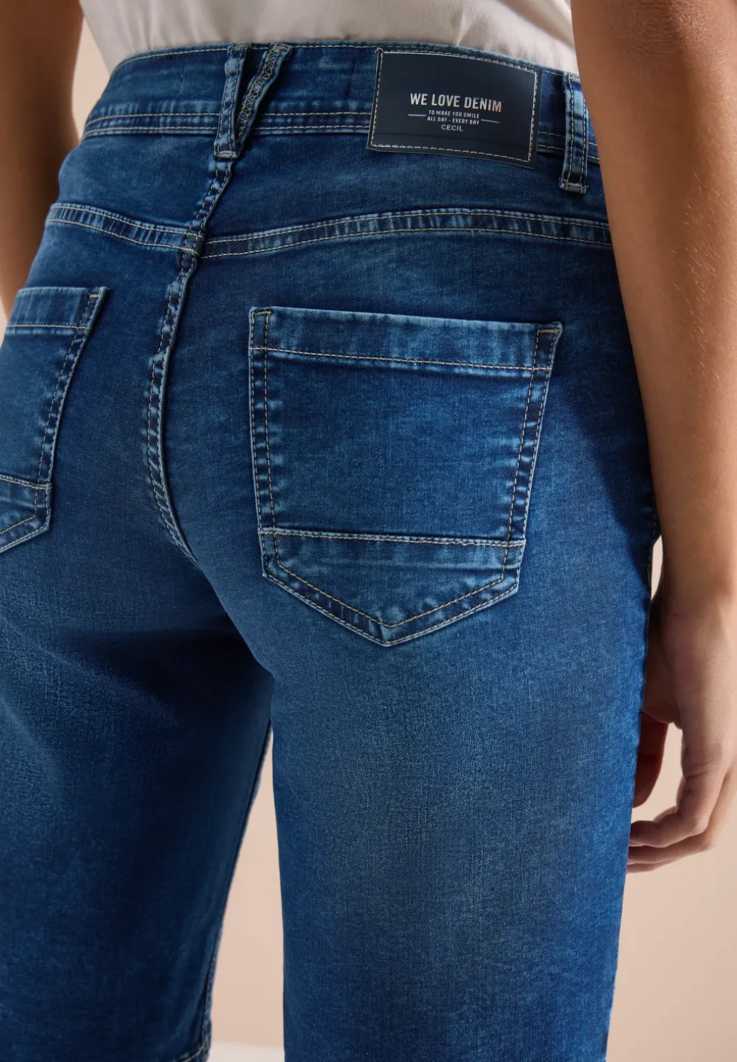 Slim Legs denim shorts in een casual fit