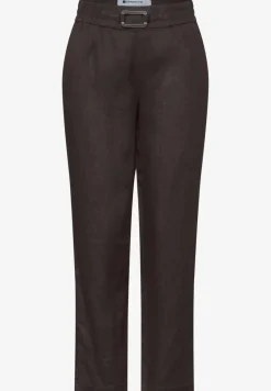 Slim Legs linnen broek met gesp