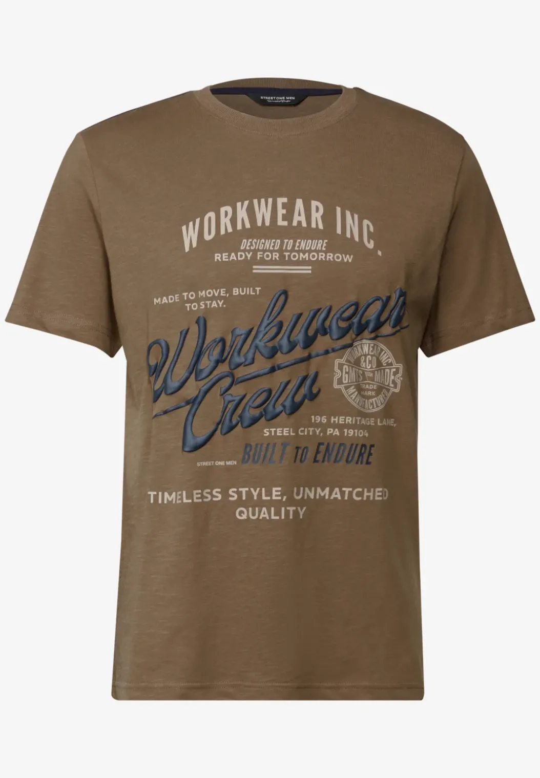 Slub Shirt met tekst